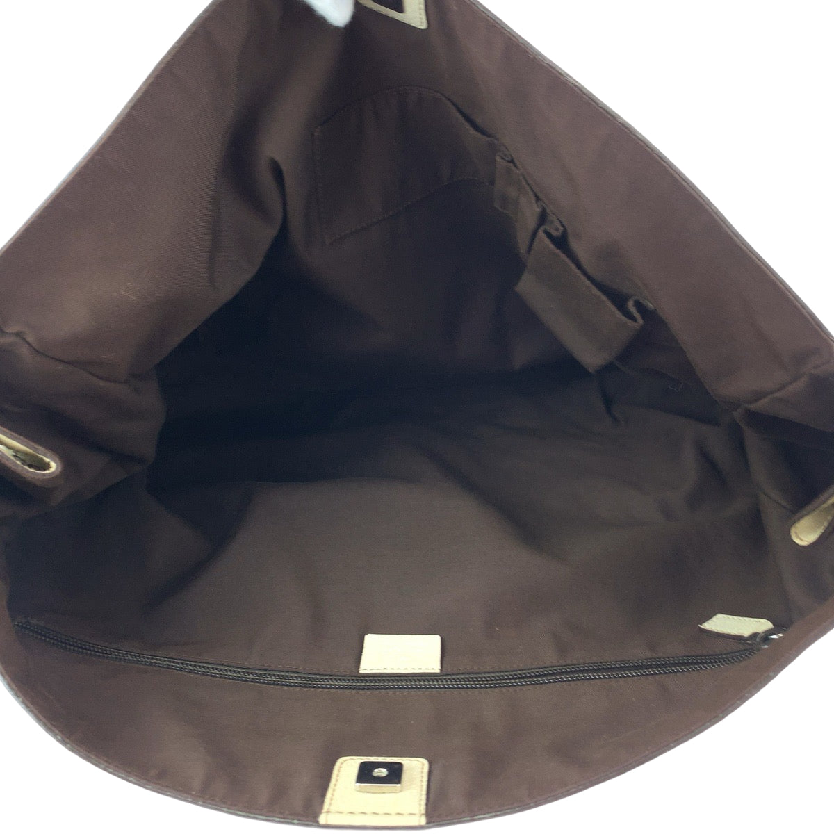 GUCCI Tote Bag 153213 GG canvas Beige White SilverMetal