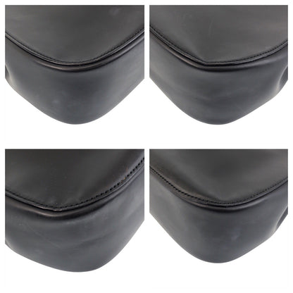 GUCCI Shoulder Bag 001 3739 leather Black black red Bamboo