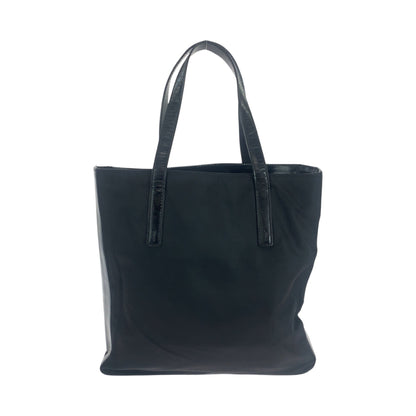 PRADA Tote Bag Nylon Black SilverMetal Test logo