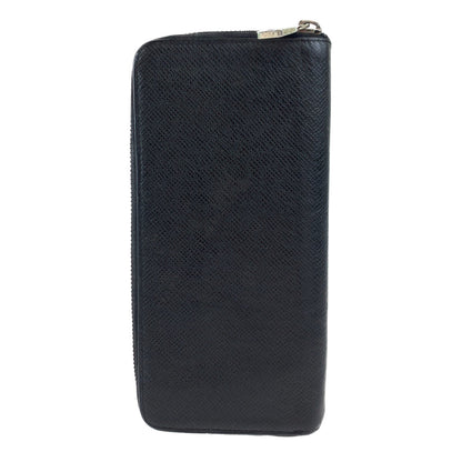 LOUIS VUITTON Long Wallet Purse M30503 leather black Taiga Zippy Wallet Vertical