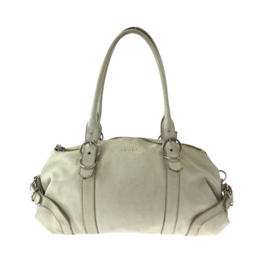 PRADA Handbag leather white