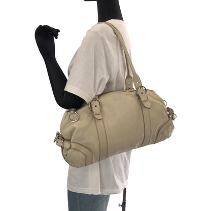PRADA Handbag leather white