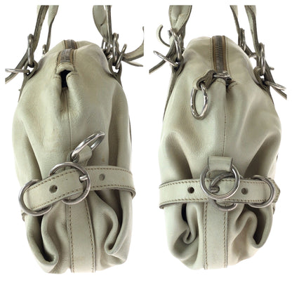 PRADA Handbag leather white