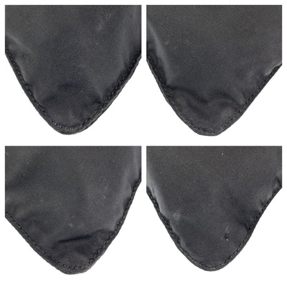 PRADA Shoulder Bag Nylon black Test Triangle With logo