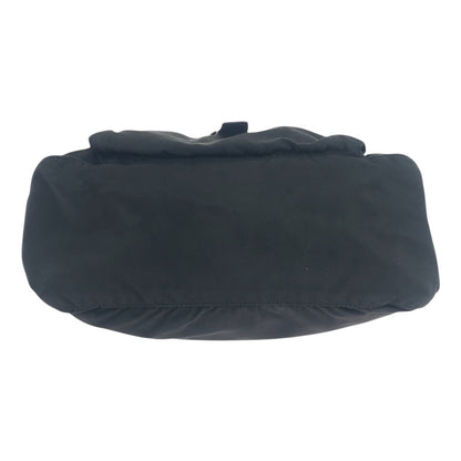 PRADA Shoulder Bag Nylon black Test Triangle With logo