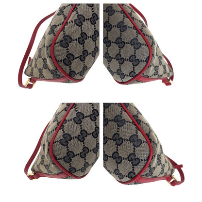 GUCCI Handbag 039 1103 GG canvas Black red