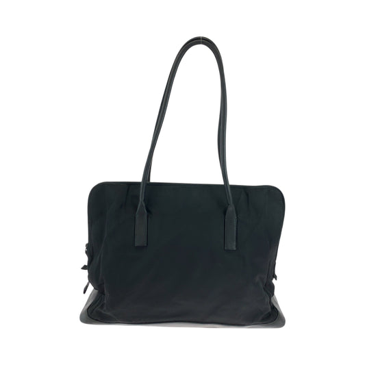 PRADA Tote Bag Nylon Black SilverMetal Test logo
