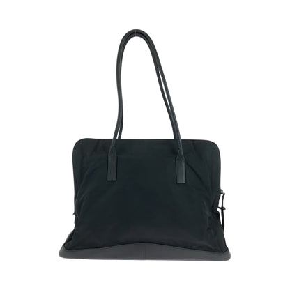 PRADA Tote Bag Nylon Black SilverMetal Test logo