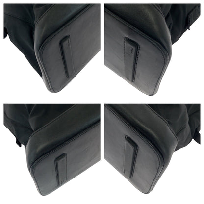 PRADA Tote Bag Nylon Black SilverMetal Test logo