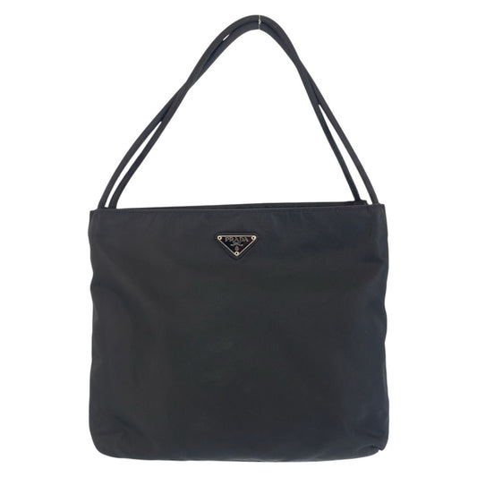 PRADA Tote Bag Nylon black Test Triangle With logo