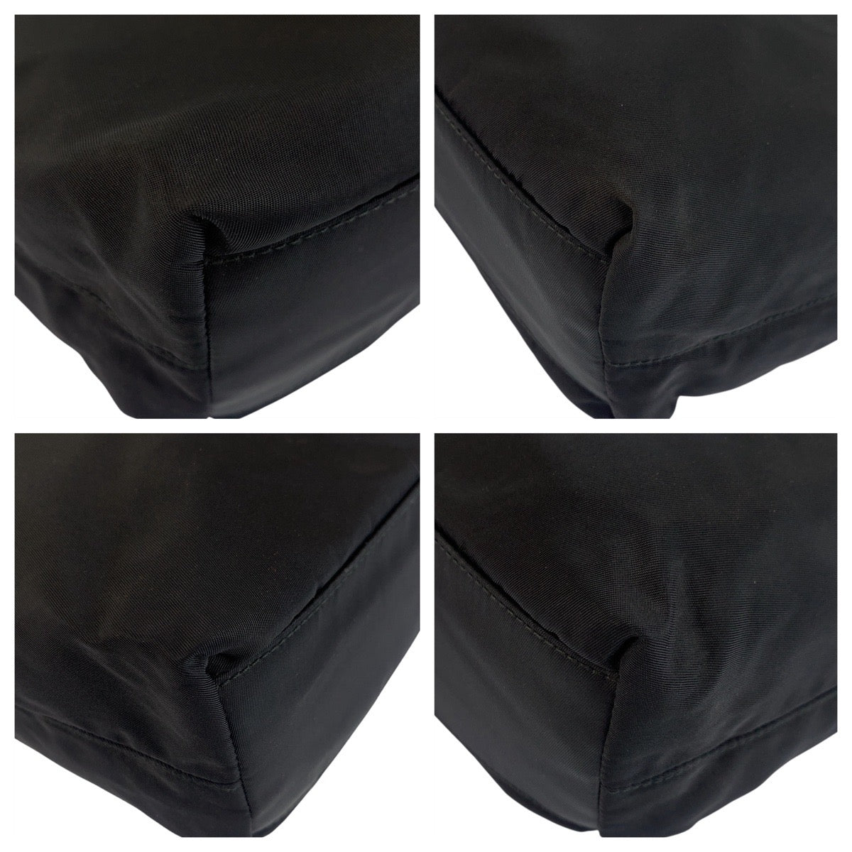 PRADA Tote Bag Nylon black Test Triangle With logo