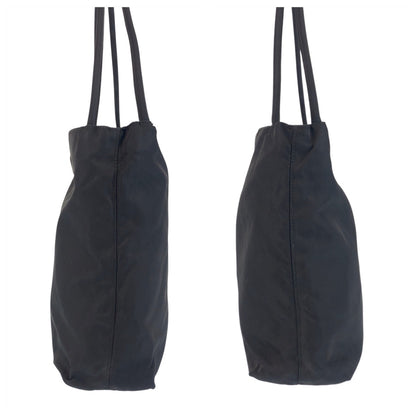 PRADA Tote Bag Nylon black Test Triangle With logo