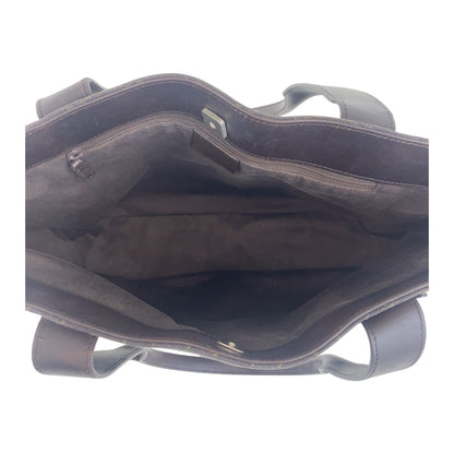 GUCCI Tote Bag 73983 GG canvas Brown Silver Metal