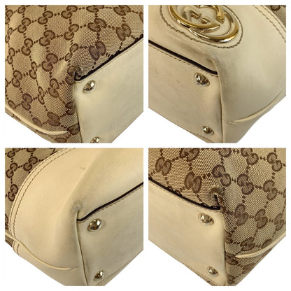 GUCCI Tote Bag 169945 GG canvas beige Abby Newbritt