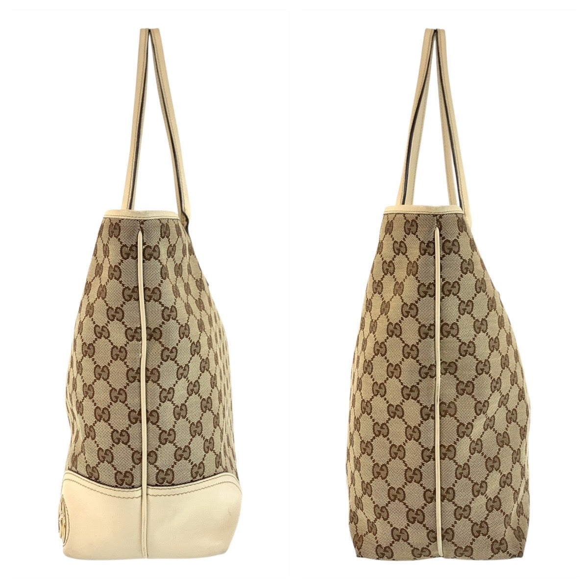 GUCCI Tote Bag 169945 GG canvas beige Abby Newbritt
