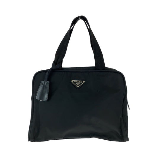 PRADA Handbag Nylon black Triangle With logo