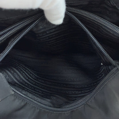 PRADA Tote Bag Nylon black Test Triangle With logo