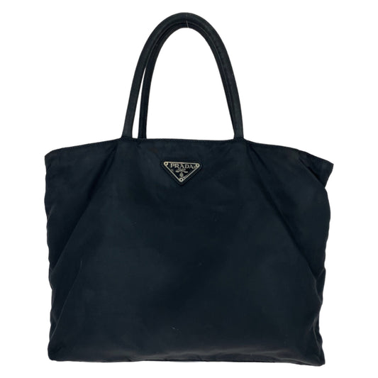 PRADA Tote Bag Nylon black Test Triangle With logo