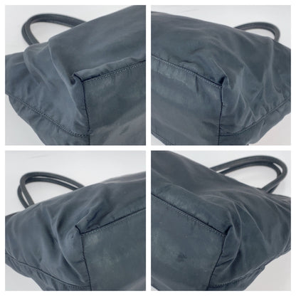 PRADA Tote Bag Nylon black Test Triangle With logo
