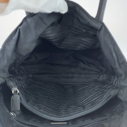 PRADA Tote Bag Nylon black Test Triangle With logo