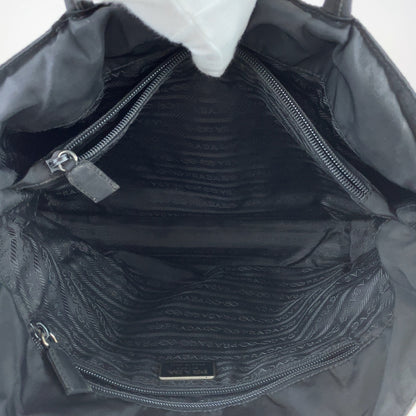 PRADA Tote Bag Nylon black Test Triangle With logo