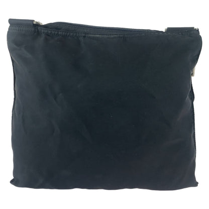 PRADA Shoulder Bag Nylon black Test Triangle With logo