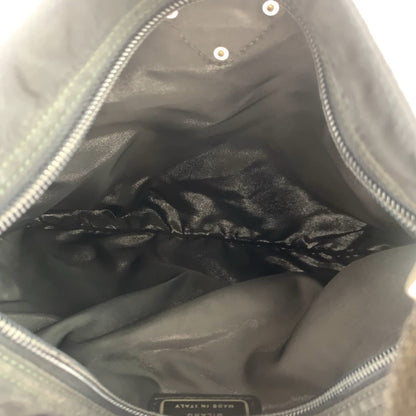 PRADA Shoulder Bag Nylon black Test Triangle With logo
