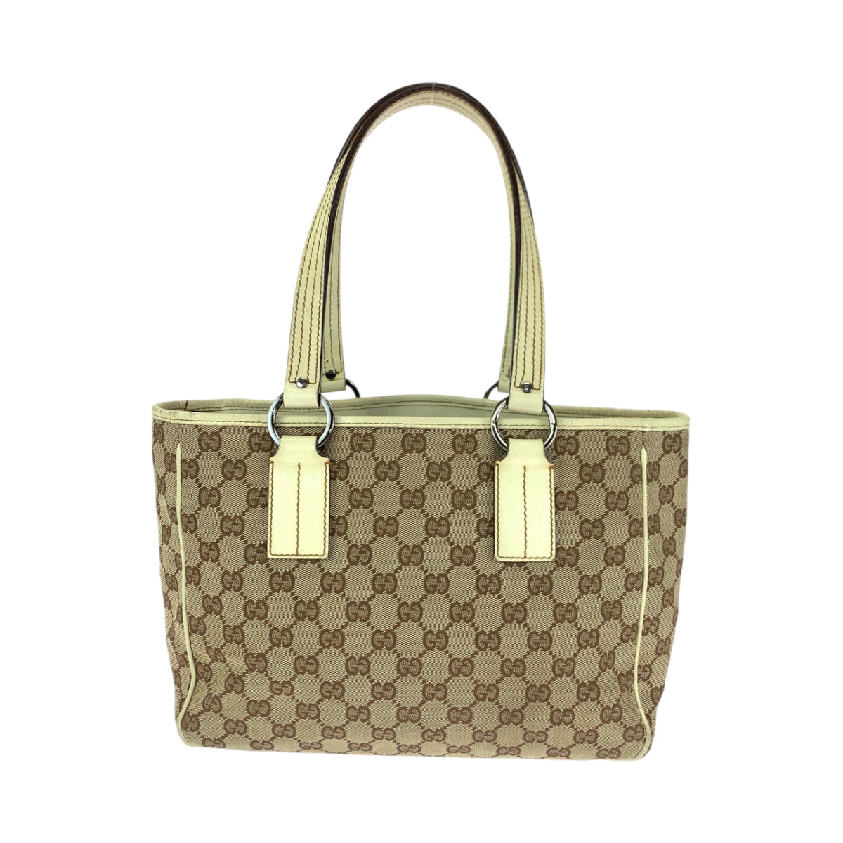 GUCCI Tote Bag 113019 GG canvas Beige brown
