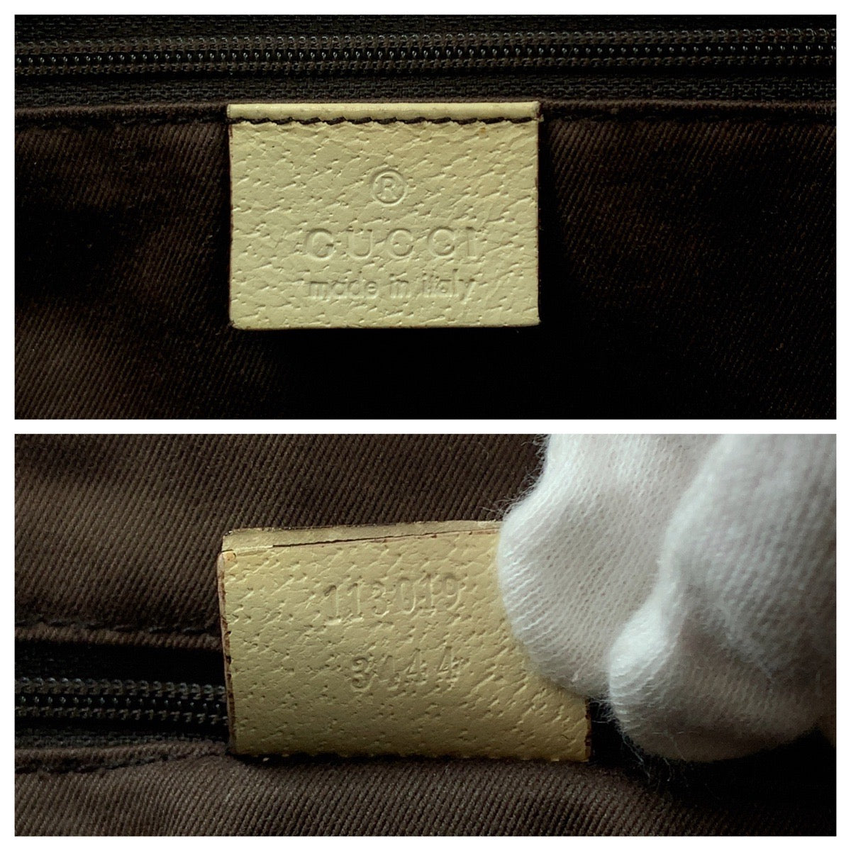 GUCCI Tote Bag 113019 GG canvas Beige brown