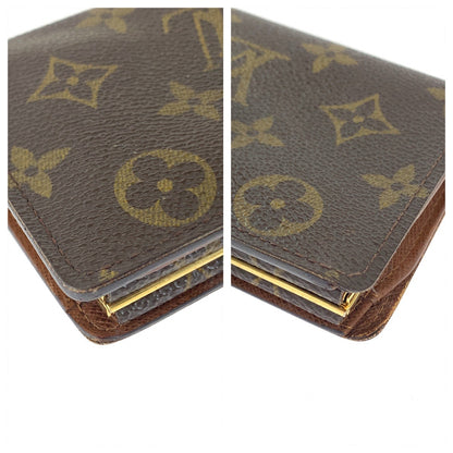 LOUIS VUITTON Bifold Wallet M61674 PVC Brown Monogram Portefeuille Viennoiserie