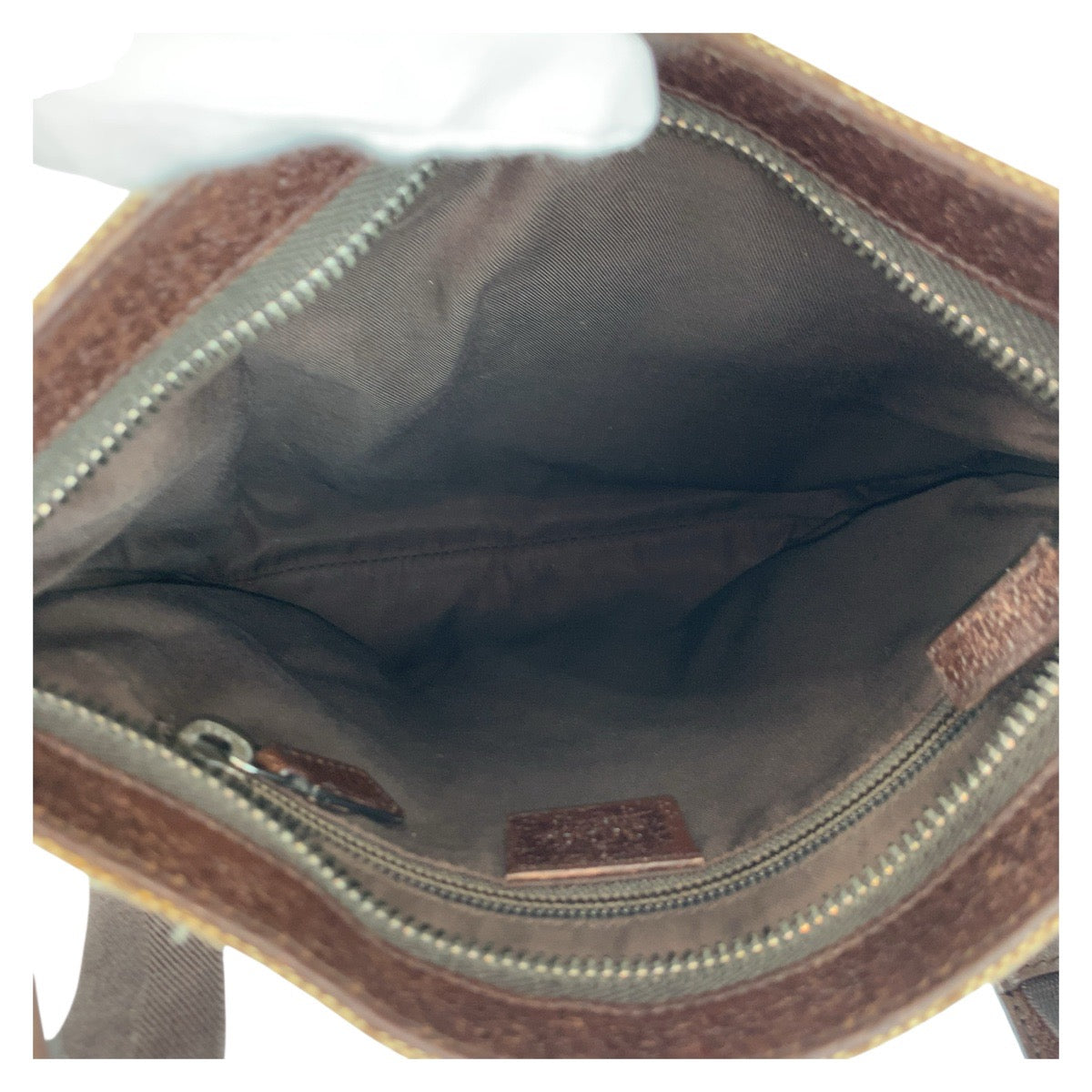 GUCCI Shoulder Bag 122793 GG canvas Beige Brown SilverMetal