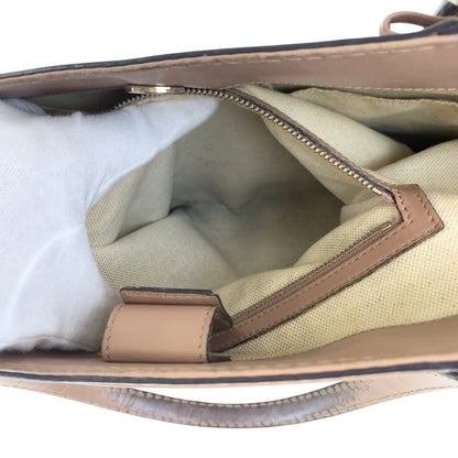 GUCCI Tote Bag 257061 GG canvas Pink Brown Gold Metal Pretty