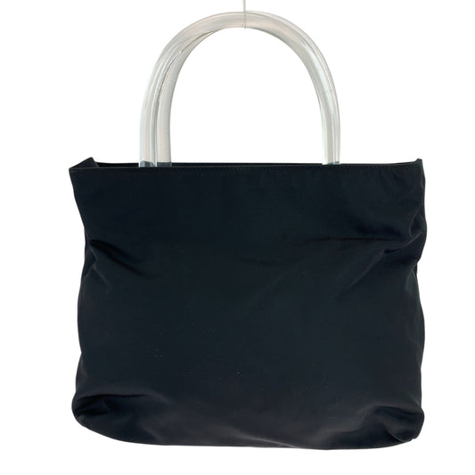 PRADA Tote Bag Nylon black Test Triangle With logo