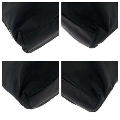 PRADA Tote Bag Nylon black Test Triangle With logo