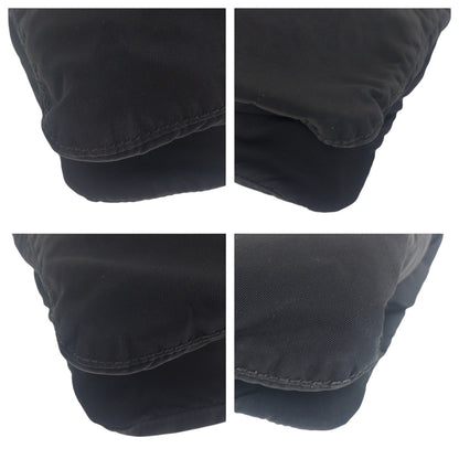 PRADA Shoulder Bag Nylon black Test Triangle With logo