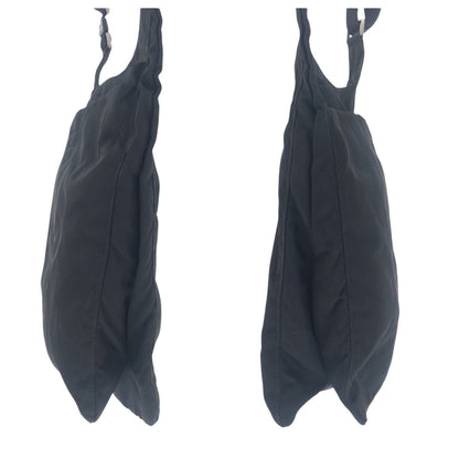 PRADA Shoulder Bag Nylon black Test Triangle With logo