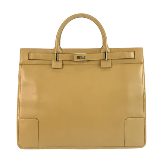 GUCCI Business bag 002 1090 leather Beige Gold Metal