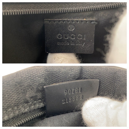 GUCCI Handbag 90781 GG canvas Black GoldMetal