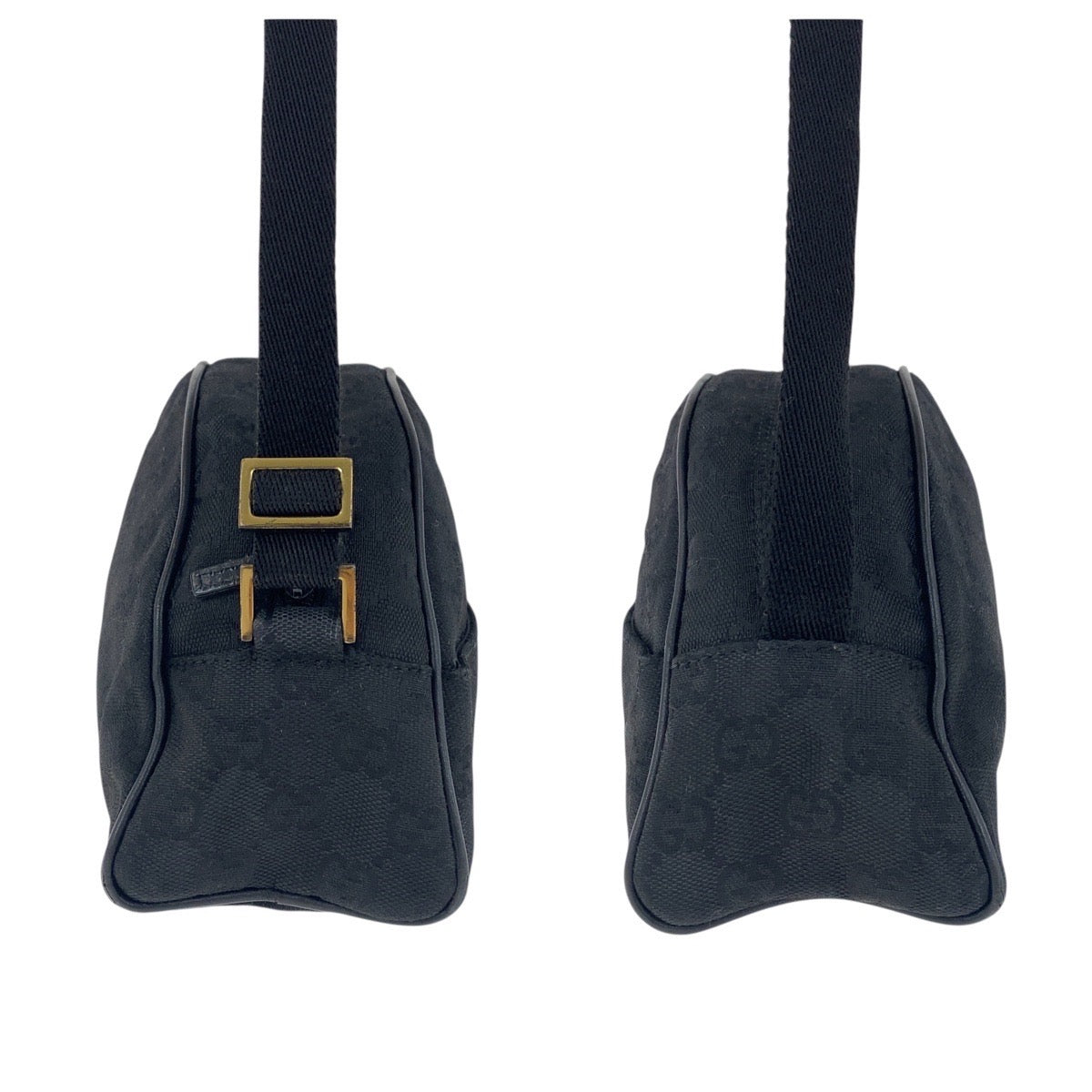 GUCCI Handbag 90781 GG canvas Black GoldMetal