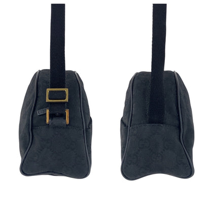 GUCCI Handbag 90781 GG canvas Black GoldMetal