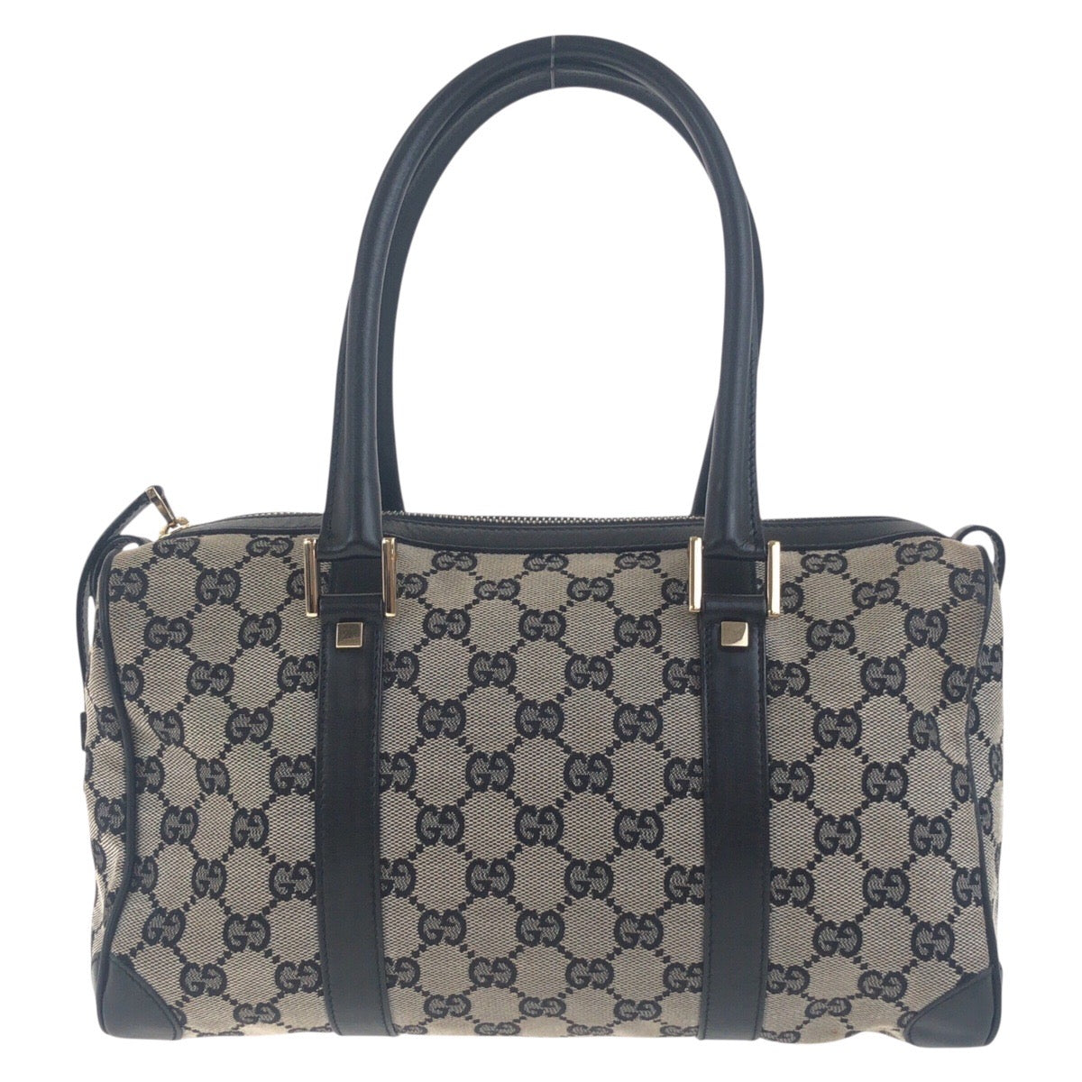 GUCCI Handbag 000 0851 GG canvas Black, Gray, Gold Metal