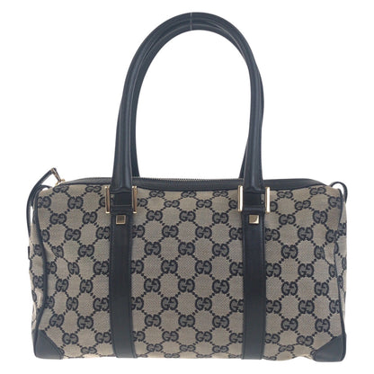 GUCCI Handbag 000 0851 GG canvas Black, Gray, Gold Metal