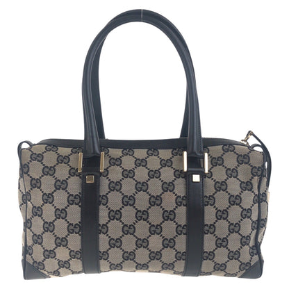 GUCCI Handbag 000 0851 GG canvas Black, Gray, Gold Metal