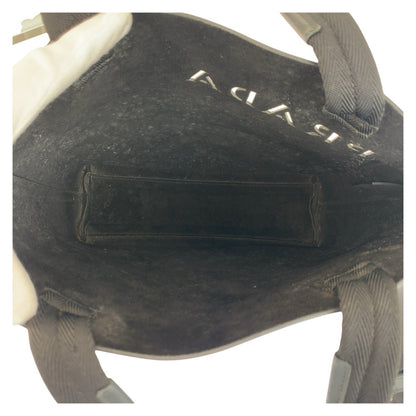 PRADA Tote Bag leather Black black Punching logo