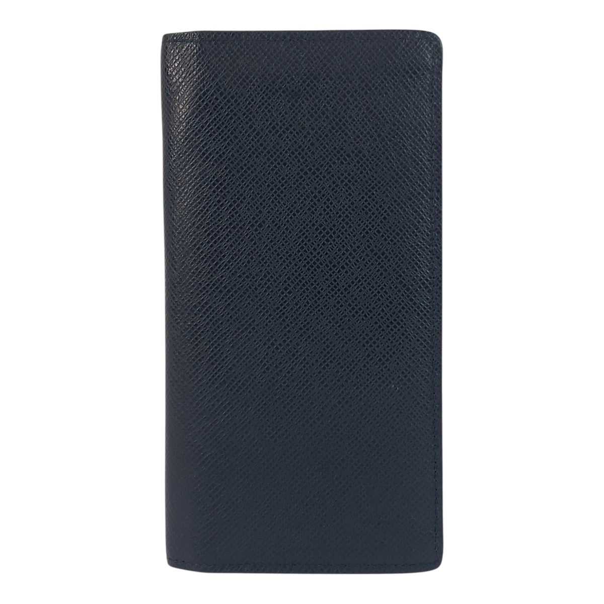 LOUIS VUITTON Long Wallet Purse M30502 leather Blue Marine Navy SilverMetal Taiga Portefeuille Braza