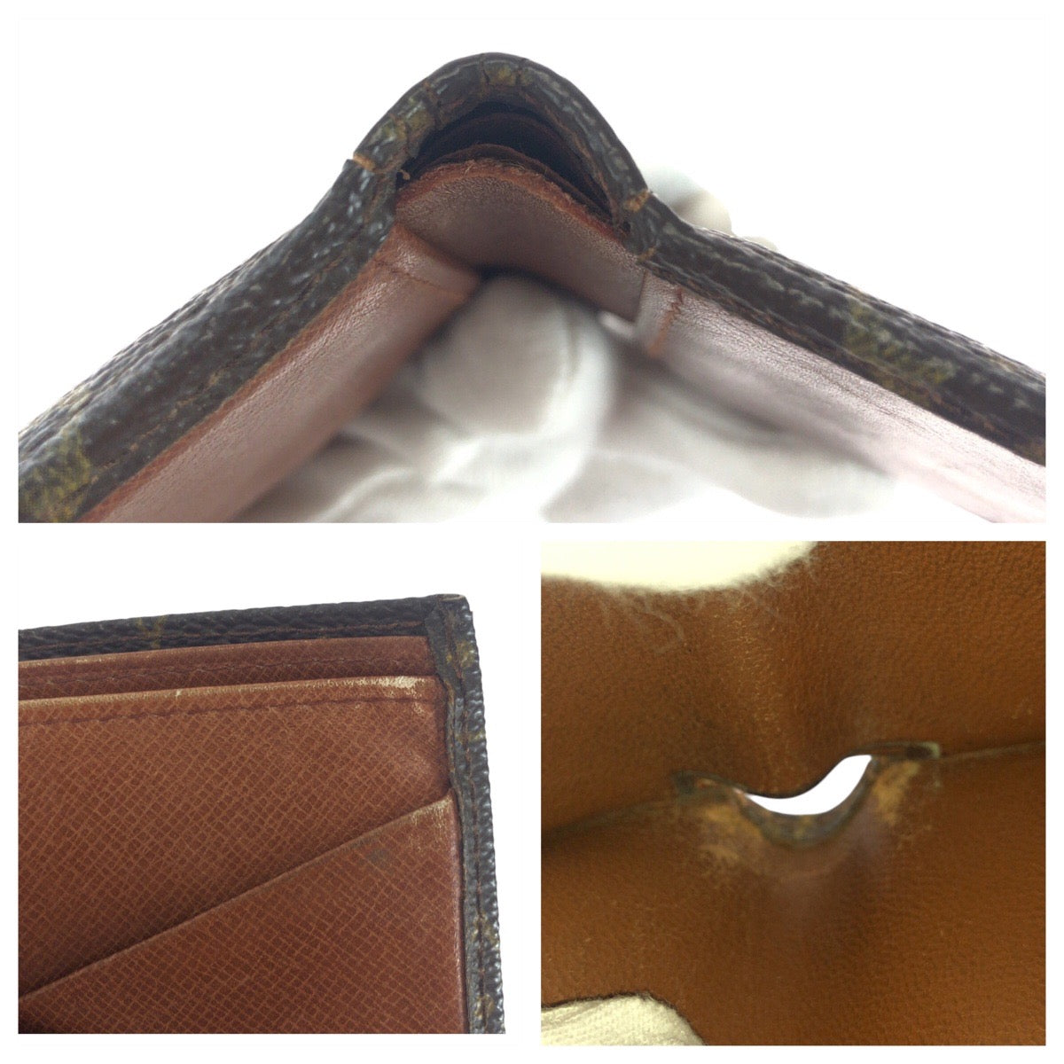 LOUIS VUITTON Bifold Wallet PVC Brown brown Monogram Portefeuille Multripru
