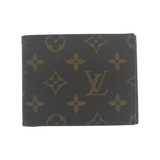 LOUIS VUITTON Bifold Wallet PVC Brown brown Monogram Portefeuille Multripru