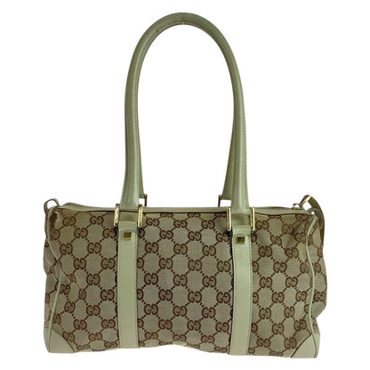 GUCCI Handbag 000 0851 GG canvas Beige Gold Metal