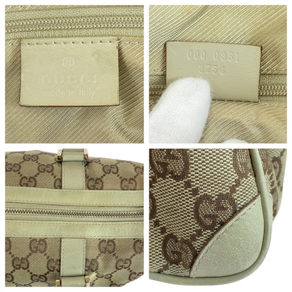 GUCCI Handbag 000 0851 GG canvas Beige Gold Metal
