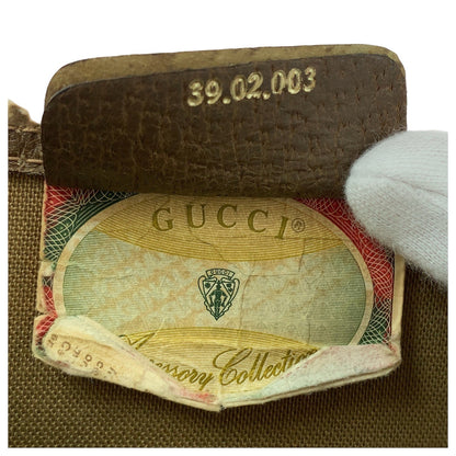 GUCCI Tote Bag 39 02 003 GG Supreme Canvas Brown Old Gucci Shelly Line
